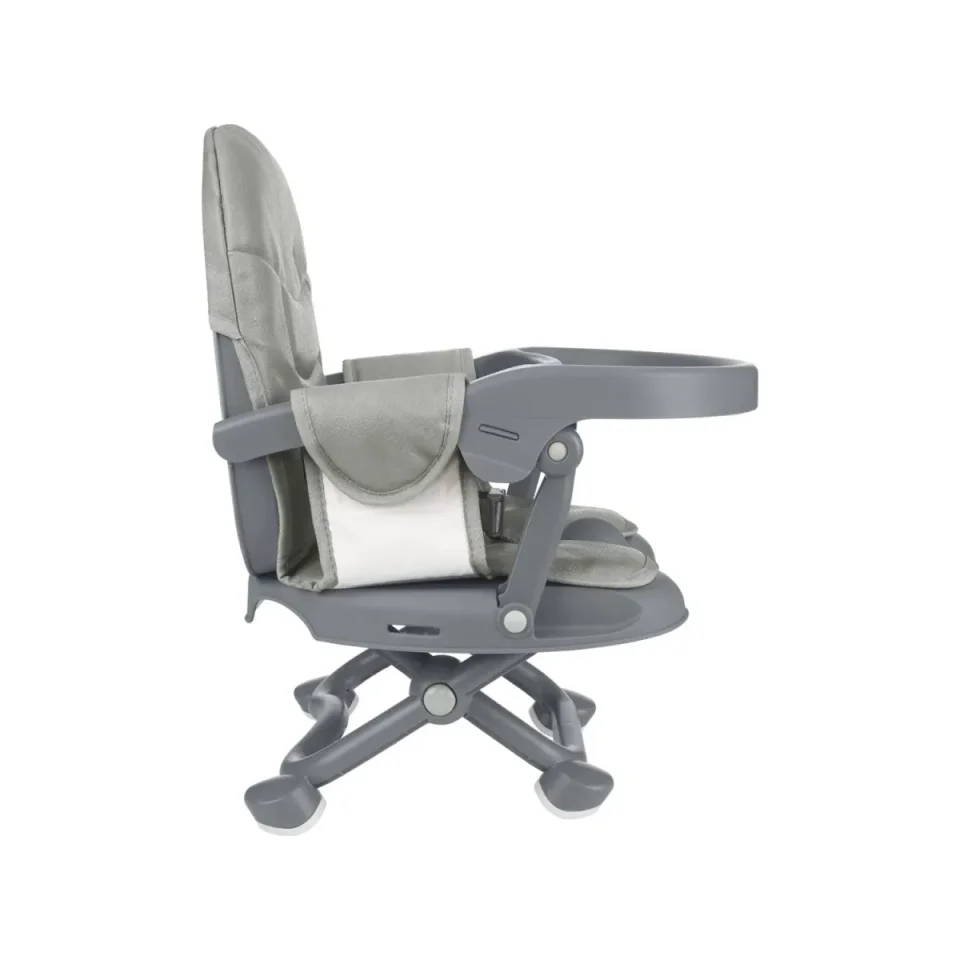 Scaun de masa tip booster KikkaBoo Pappo Grey foto