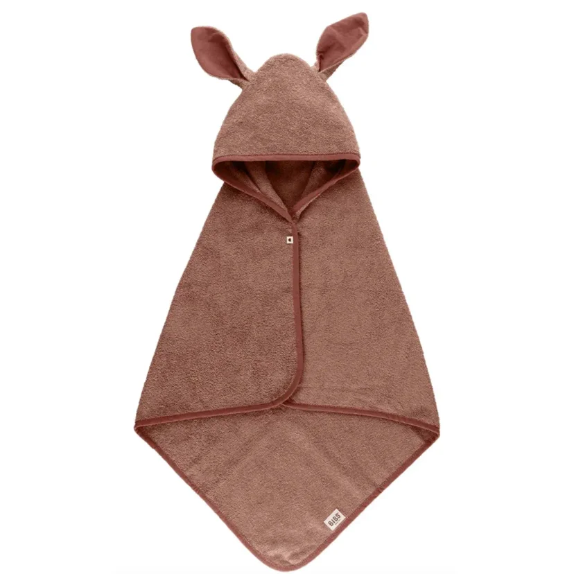 Полотенце с капюшоном и ушками BIBS Kangaroo Woodchuck foto