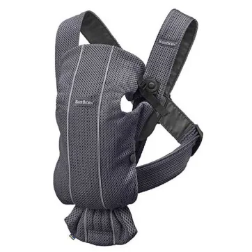 Анатомический мультифункциональный рюкзак-кенгуру BabyBjorn Mini Anthracite, 3D Mesh foto