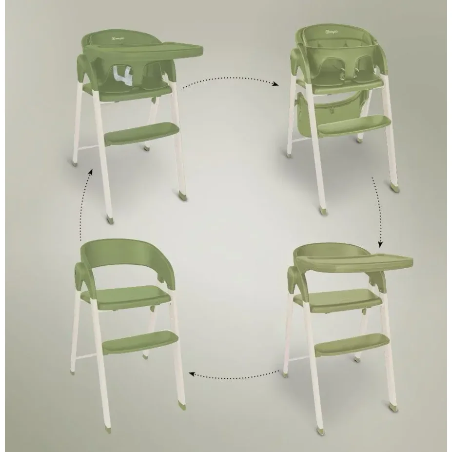 Стульчик для кормления 3 в 1 BabyGo Levels Khaki foto