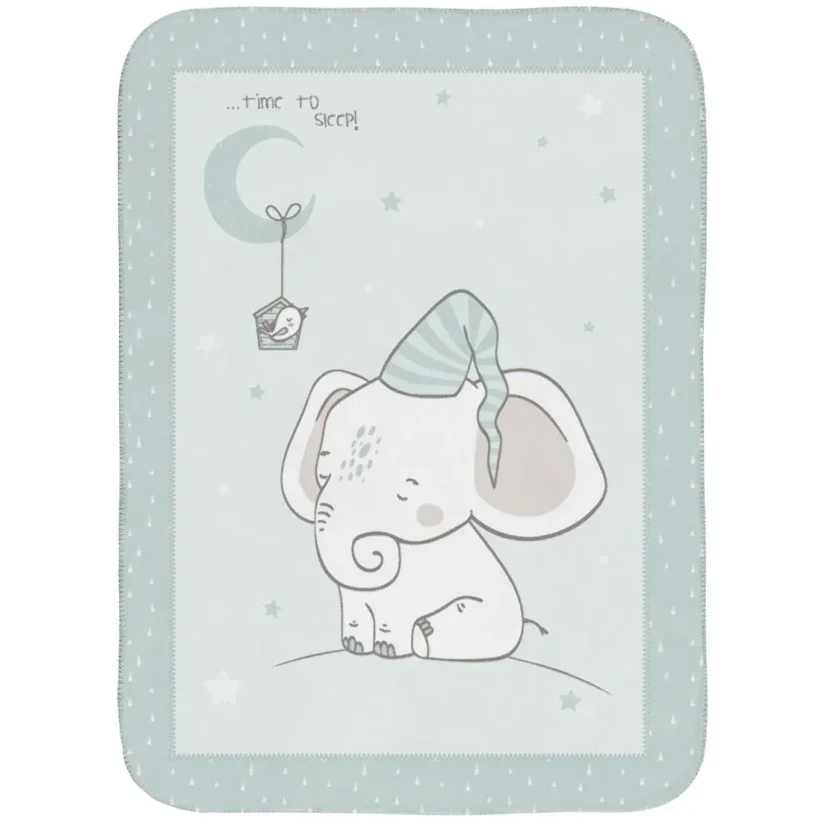 Супермягкое одеяло KikkaBoo Elephant Time, 110x140 см foto