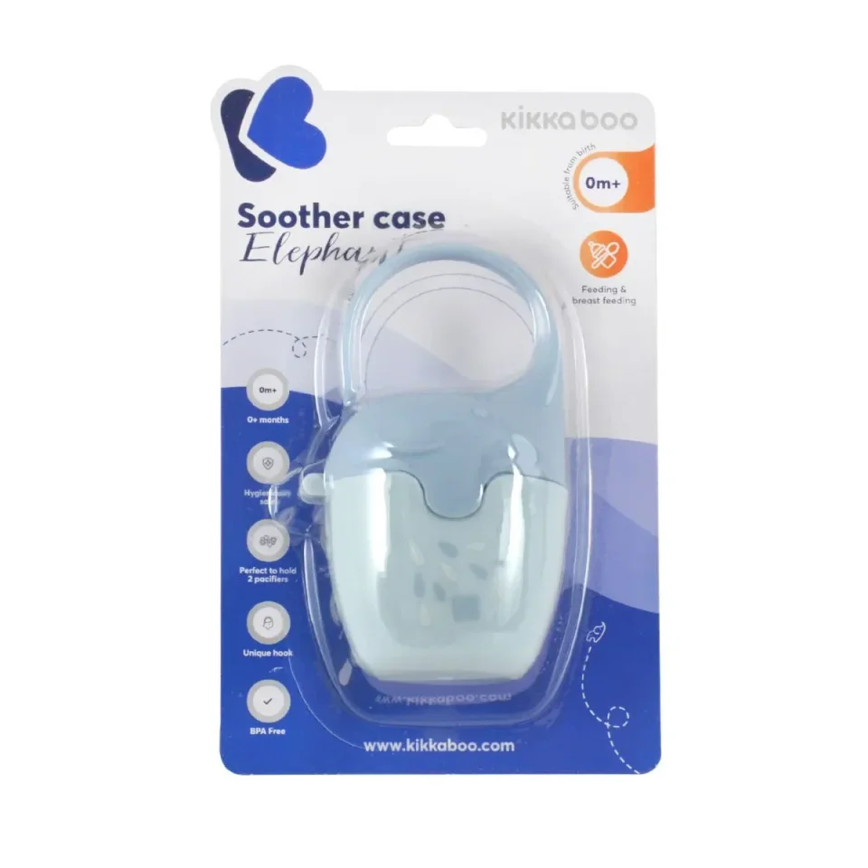 Cutie pentru suzeta KikkaBoo Elephant Blue foto