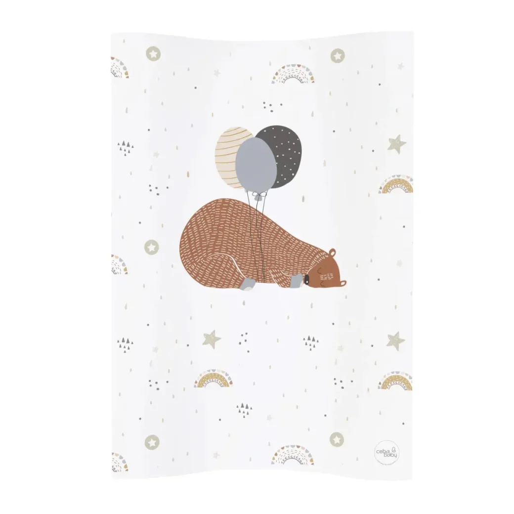 Мягкий пеленальный коврик с 2 сторонами Ceba Baby Cosy Big Bear, 70x50 см foto