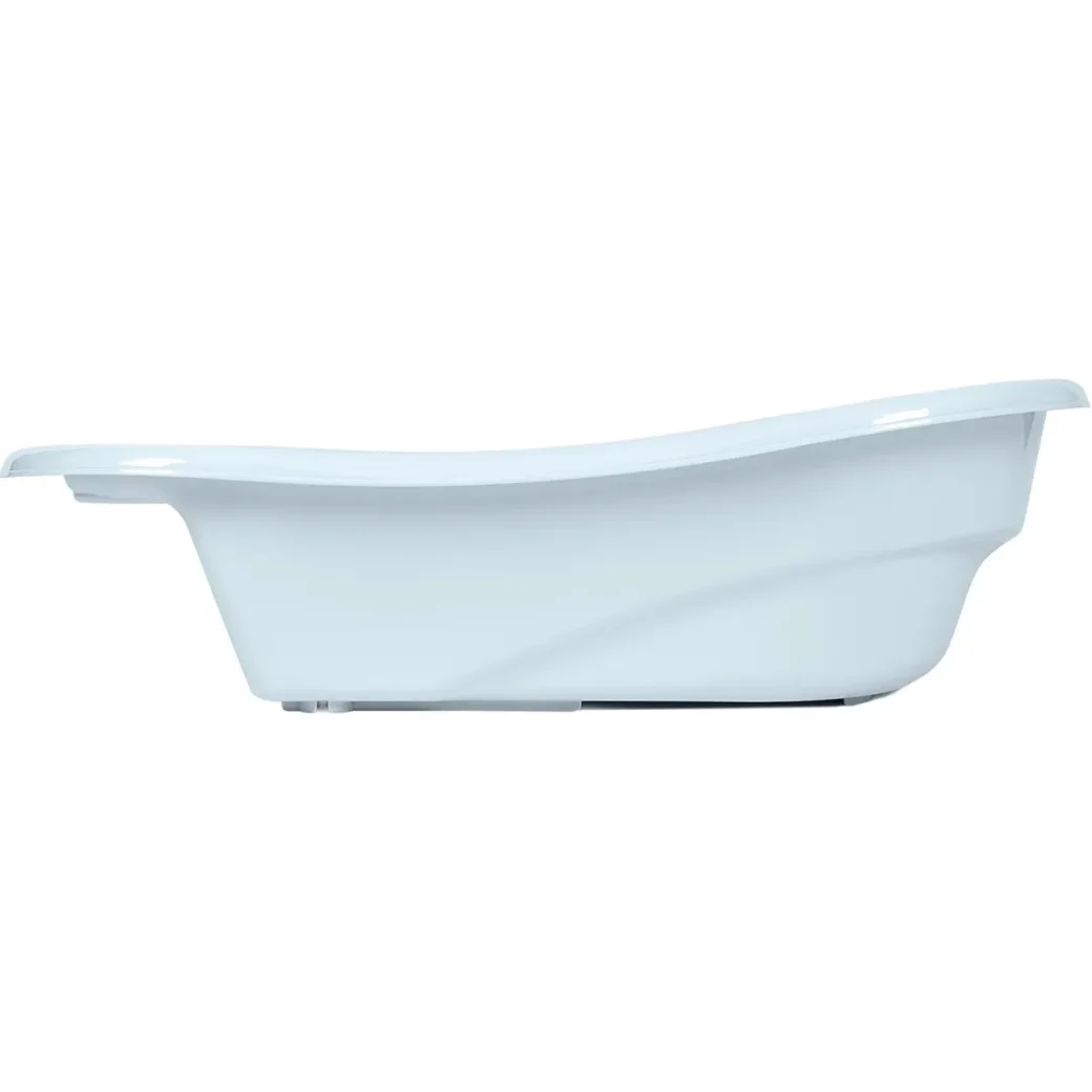 Cadita anatomica cu termometru KikkaBoo Hippo Blue, 94 cm foto