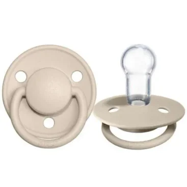 Пустышка силиконовая BIBS De Lux Vanilla круглая (0-36 мес.) foto