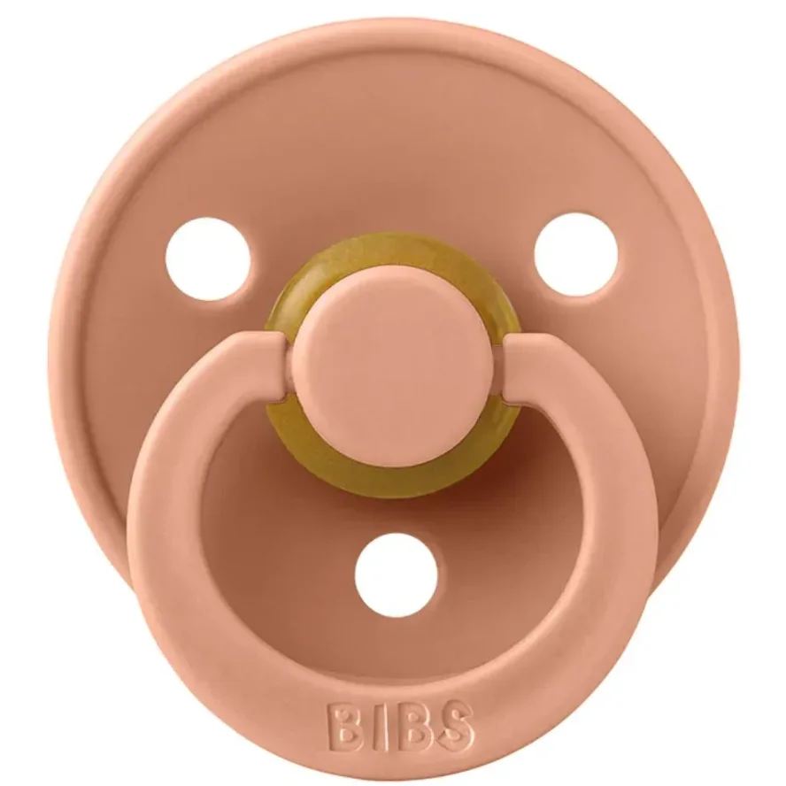 Suzeta rotunda din latex BIBS Peach (6-18 luni) foto