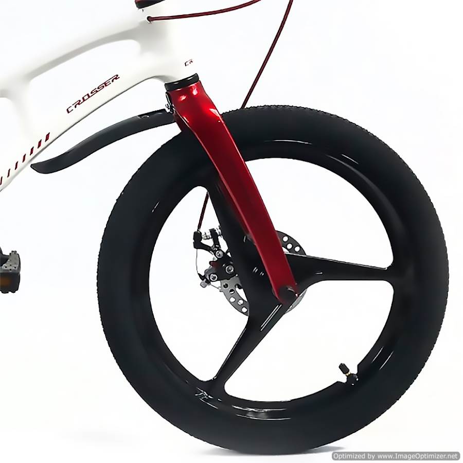 Bicicletă Magnesium White&Red Crosser Diametrul roților 16-1