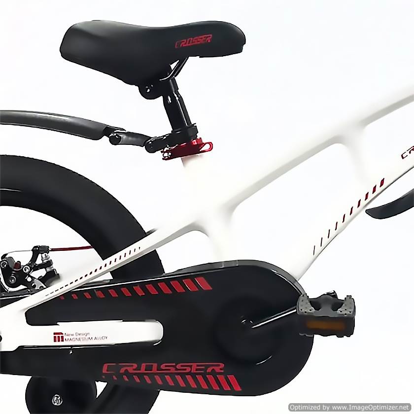 Bicicletă Magnesium White&Red Crosser Diametrul roților 16-3