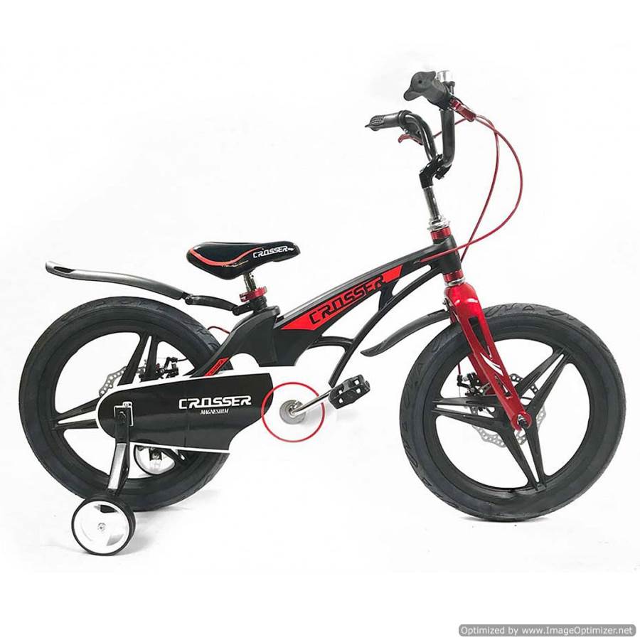 Bicicletă pentru copii Magnesium New Black/Red Crosser