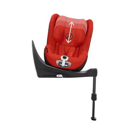 Height-adjustable headrest